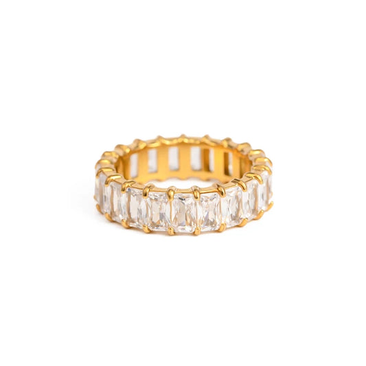 18KT Gold Plated Baguette ￼Ring